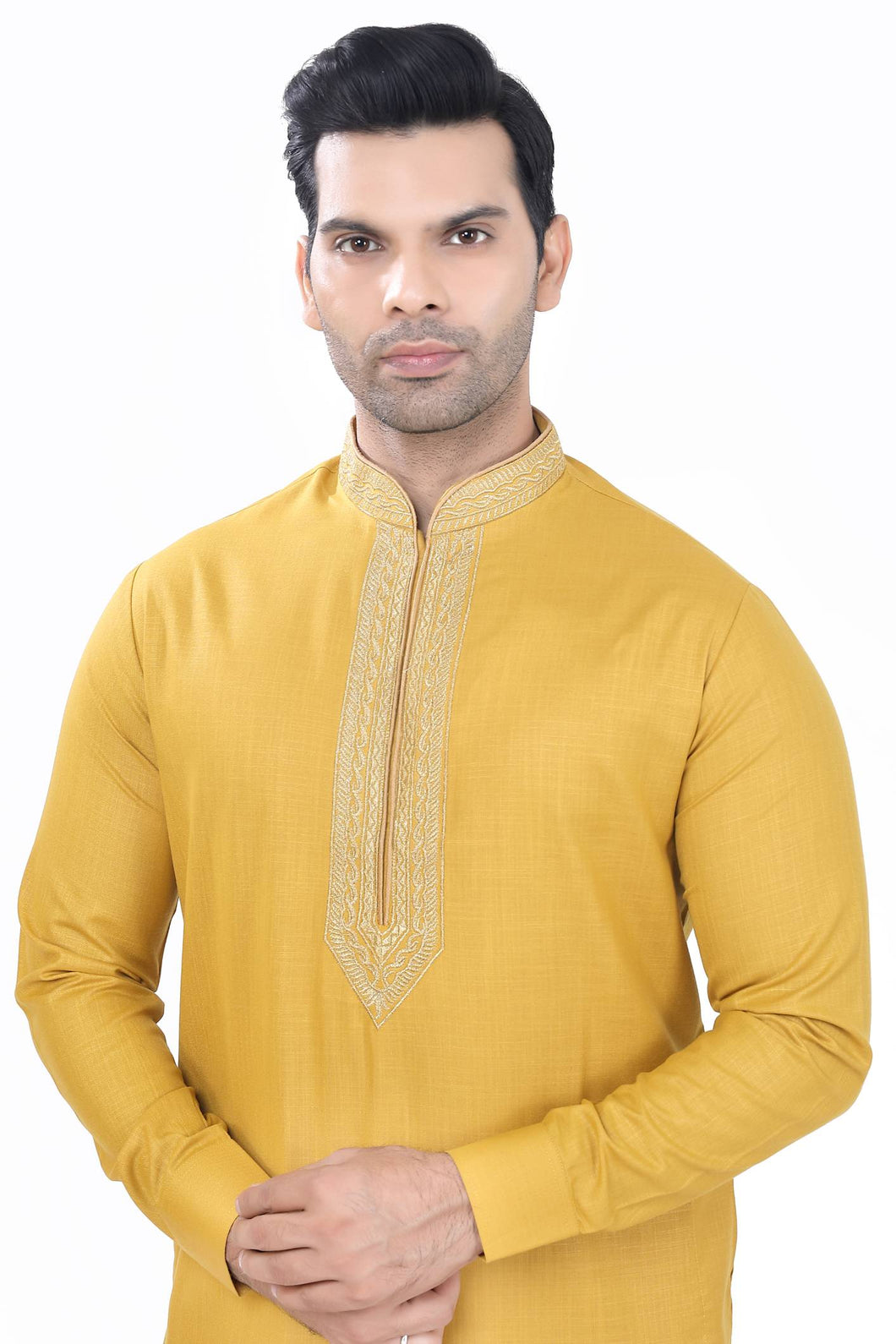 Brocade Silk - Premium Kurta Pyjama - Just $ 75! Shop now at Dapper Ethnic