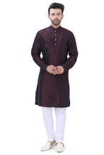 Load image into Gallery viewer, Brocade Silk - Premium Kurta Pyjama - Just $ 75! Shop now at Dapper Ethnic
