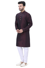 Load image into Gallery viewer, Brocade Silk - Premium Kurta Pyjama - Just $ 75! Shop now at Dapper Ethnic
