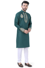 Load image into Gallery viewer, Brocade Silk - Premium Kurta Pyjama - Just $ 75! Shop now at Dapper Ethnic
