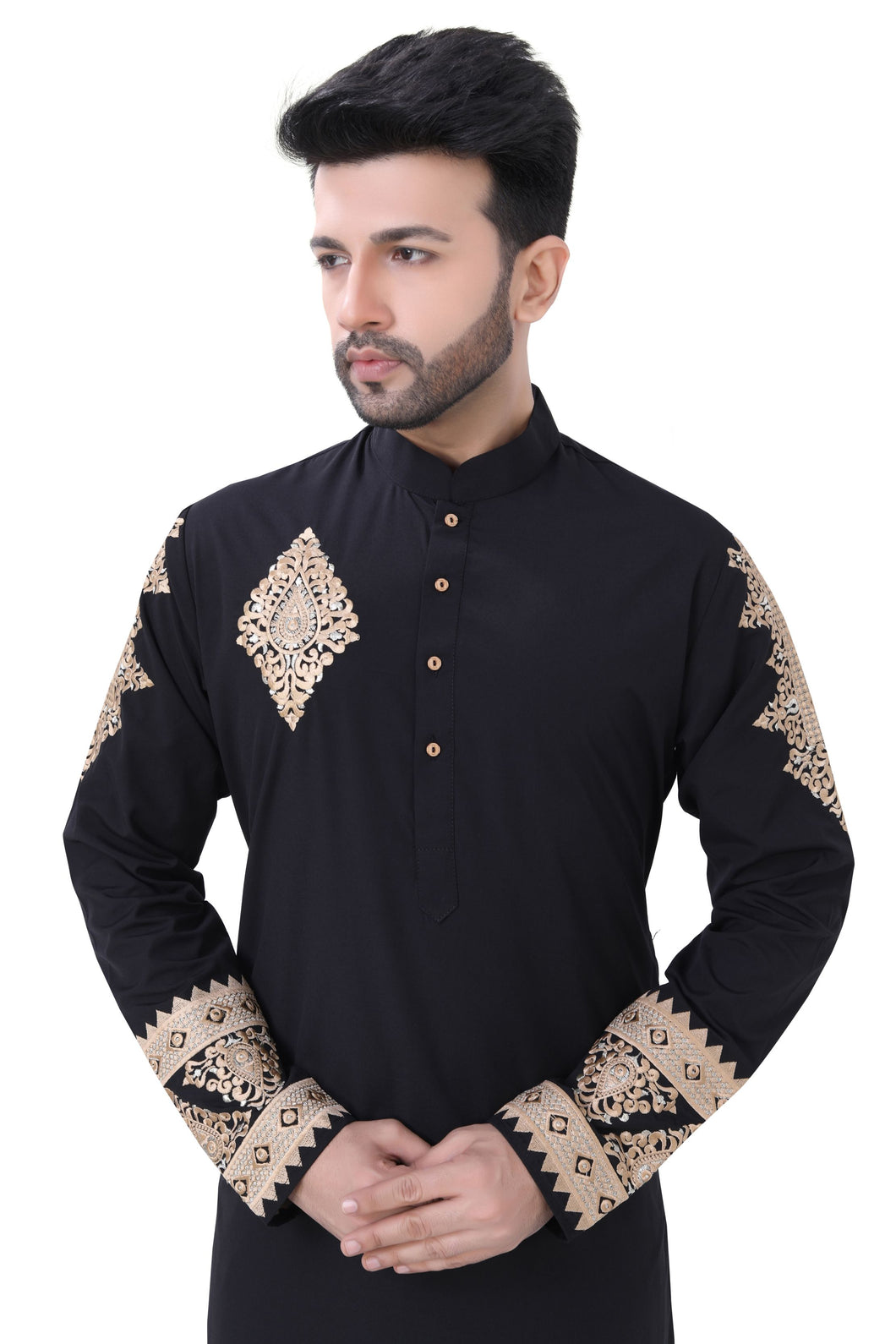 Brocade Silk - Premium Kurta Pyjama - Just $ 75! Shop now at Dapper Ethnic