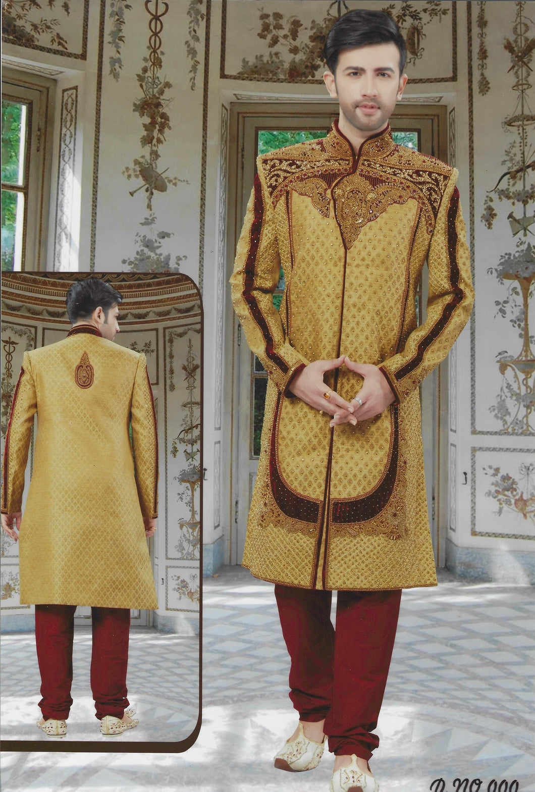 Brocade Silk - Premium Kurta Pyjama - Just $ 75! Shop now at Dapper Ethnic