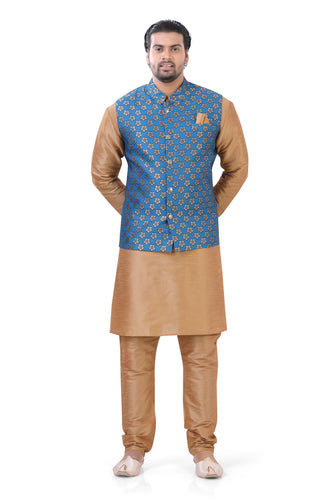 Brocade Silk - Premium Kurta Pyjama - Just $ 75! Shop now at Dapper Ethnic