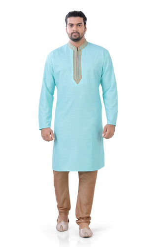 Brocade Silk - Premium Kurta Pyjama - Just $ 75! Shop now at Dapper Ethnic