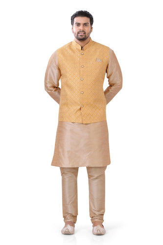 Brocade Silk - Premium Kurta Pyjama - Just $ 75! Shop now at Dapper Ethnic