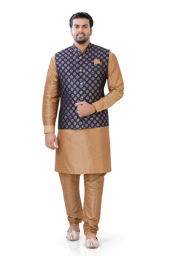 Brocade Silk - Premium Kurta Pyjama - Just $ 75! Shop now at Dapper Ethnic