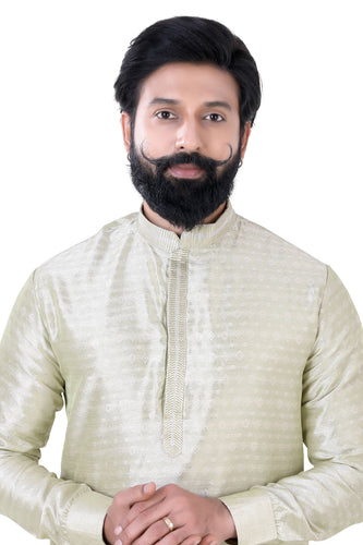 Brocade Silk - Premium Kurta Pyjama - Just $ 75! Shop now at Dapper Ethnic