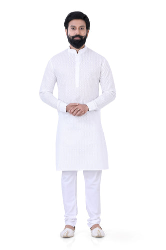 Brocade Silk - Premium Kurta Pyjama - Just $ 75! Shop now at Dapper Ethnic