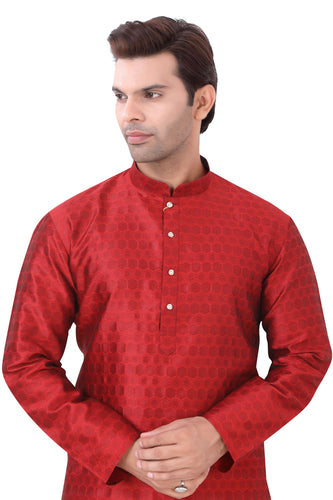 Brocade Silk - Premium Kurta Pyjama - Just $ 75! Shop now at Dapper Ethnic