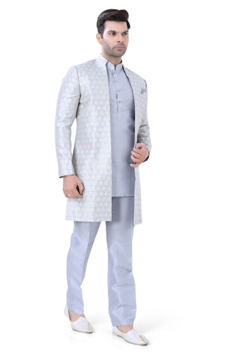 Brocade Silk - Premium Kurta Pyjama - Just $ 75! Shop now at Dapper Ethnic