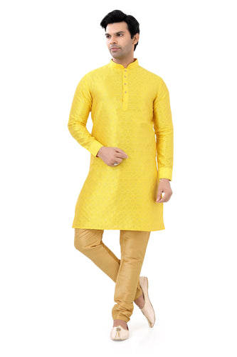 Brocade Silk - Premium Kurta Pyjama - Just $ 75! Shop now at Dapper Ethnic