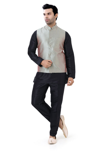 Brocade Silk - Premium Kurta Pyjama - Just $ 75! Shop now at Dapper Ethnic