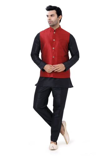 Brocade Silk - Premium Kurta Pyjama - Just $ 75! Shop now at Dapper Ethnic