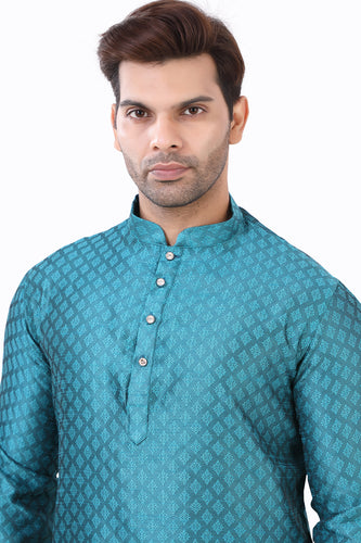 Brocade Silk - Premium Kurta Pyjama - Just $ 75! Shop now at Dapper Ethnic