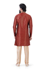 Load image into Gallery viewer, Aangrakha Style Banarasi 2 pieces Indo western in Maroon
