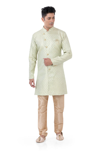 Brocade Silk - Premium Kurta Pyjama - Just $ 75! Shop now at Dapper Ethnic