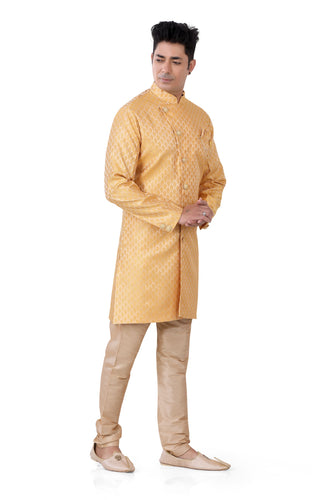 Brocade Silk - Premium Kurta Pyjama - Just $ 75! Shop now at Dapper Ethnic