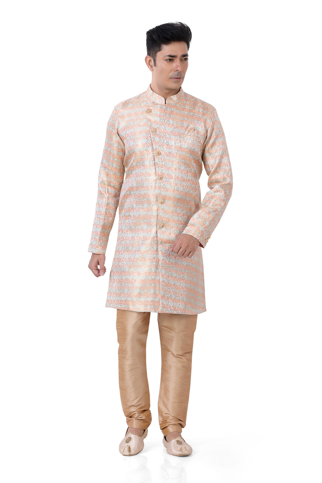 Brocade Silk - Premium Kurta Pyjama - Just $ 75! Shop now at Dapper Ethnic