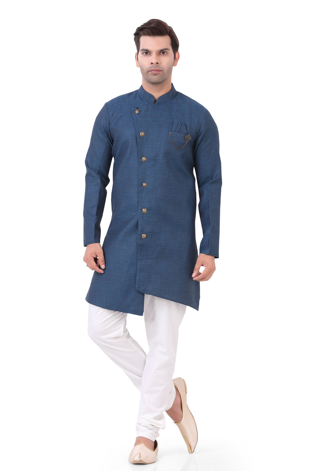 Aangrakha Style 2 pieces Indo western in Blue