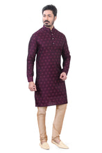 Load image into Gallery viewer, Brocade Silk - Premium Kurta Pyjama - Just $ 75! Shop now at Dapper Ethnic
