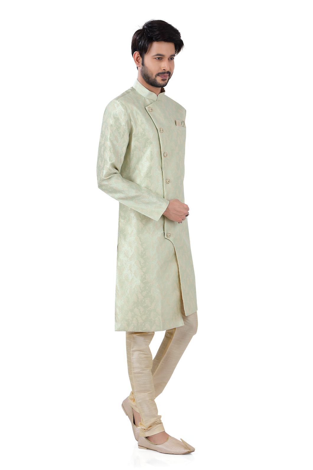 Brocade Silk - Premium Kurta Pyjama - Just $ 75! Shop now at Dapper Ethnic