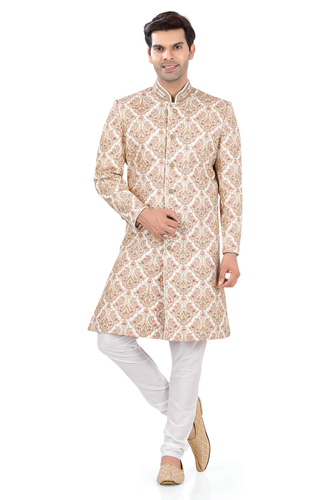 Brocade Silk - Premium Kurta Pyjama - Just $ 75! Shop now at Dapper Ethnic