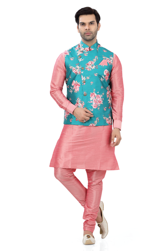 Brocade Silk - Premium Kurta Pyjama - Just $ 75! Shop now at Dapper Ethnic