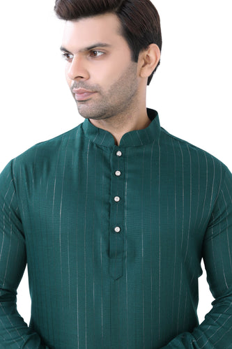 Brocade Silk - Premium Kurta Pyjama - Just $ 75! Shop now at Dapper Ethnic