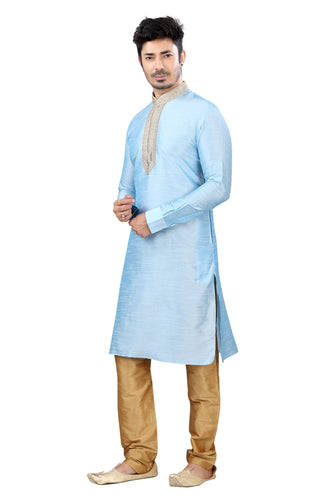 Brocade Silk - Premium Kurta Pyjama - Just $ 75! Shop now at Dapper Ethnic