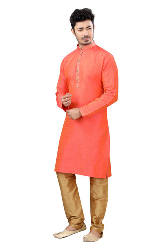 Brocade Silk - Premium Kurta Pyjama - Just $ 75! Shop now at Dapper Ethnic