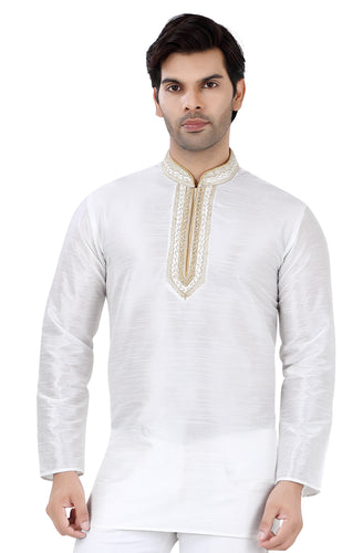 Brocade Silk - Premium Kurta Pyjama - Just $ 75! Shop now at Dapper Ethnic