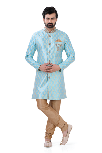 Brocade Silk - Premium Kurta Pyjama - Just $ 75! Shop now at Dapper Ethnic