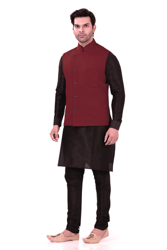 Brocade Silk - Premium Kurta Pyjama - Just $ 75! Shop now at Dapper Ethnic