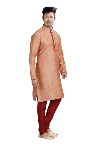 Brocade Silk - Premium Kurta Pyjama - Just $ 75! Shop now at Dapper Ethnic