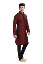 Load image into Gallery viewer, Brocade Silk - Premium Kurta Pyjama - Just $ 75! Shop now at Dapper Ethnic
