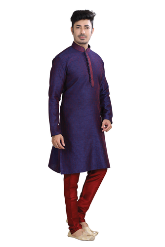 Brocade Silk - Premium Kurta Pyjama - Just $ 75! Shop now at Dapper Ethnic