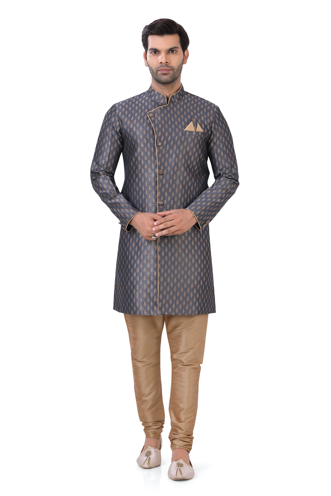 Brocade Silk - Premium Kurta Pyjama - Just $ 75! Shop now at Dapper Ethnic