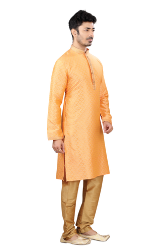 Brocade Silk - Premium Kurta Pyjama - Just $ 75! Shop now at Dapper Ethnic